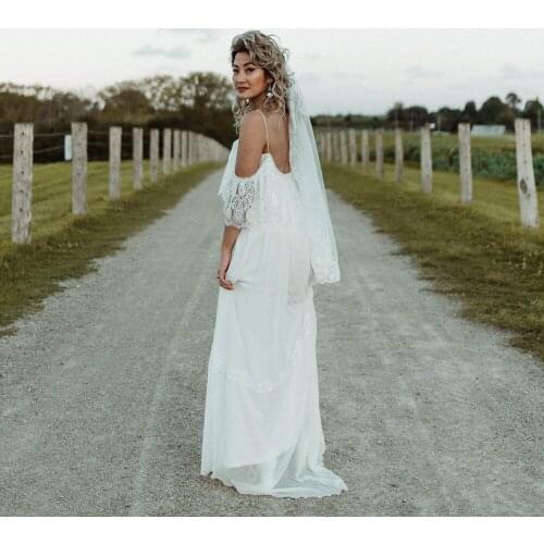 Wedding Dress 2021 Sleeveless Appliqued Beach Bride Dress A-Line Tulle Bride Wedding Gowns for Women vestido de novia