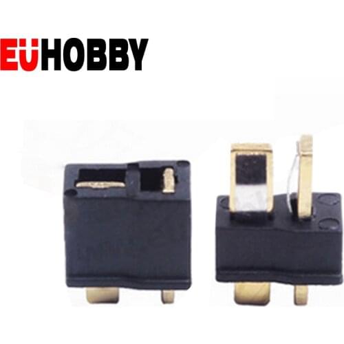 10 pairs Mini T Plug Non-Skip Male Female Deans Connector Plug For RC Air gun Lipo Battery Remote Control Helicopter Airplane