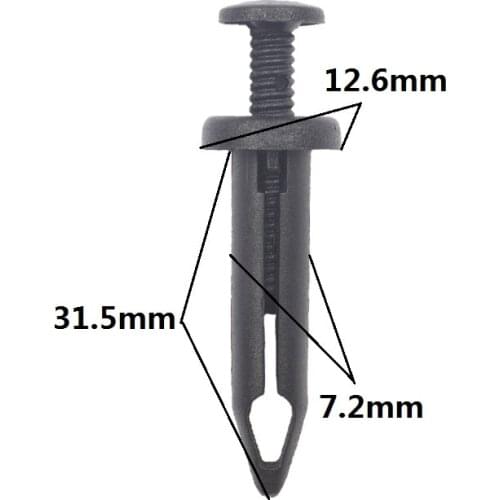 20 Pcs Car Plastic Push Type Rivet Retainer Fastener Bumper Pin Clips For Ford