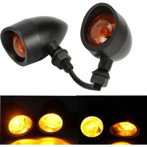 2x Motorcycle LED Bullet Front Turn Signal Lamp Light for Honda Shadow VT ACE Aero Spirit VLX 600 VLX 750 VLX1100 Magna 750