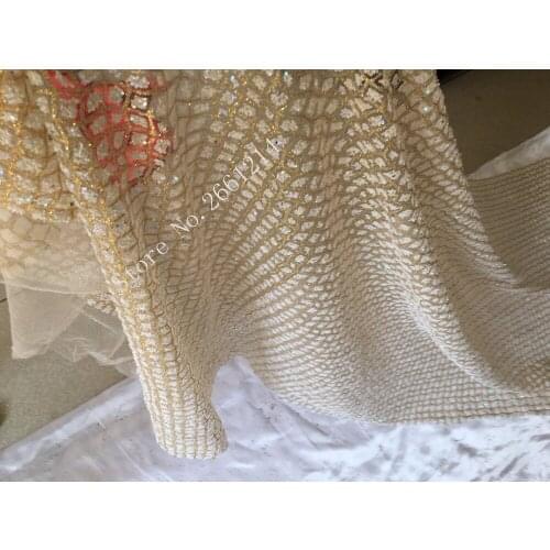 5yards BZL-15618 top selling high quality glued glitter luxury tulle lace for party /evening dress/fashion show