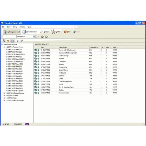 ABG Parts & service (Ingersoll Rand,) 2009 For volvo