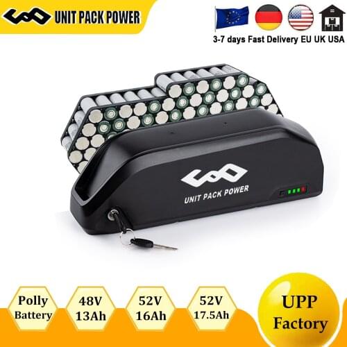 USA Local Delivery 52V 17.5AH Jumbo Ebike Battery Samsung 18650 35E Electric Bicycle Batteries Pack for Bafang Tongsheng TDSZ2