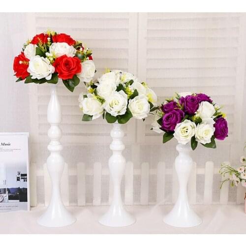 White/silver/gold Metal Mermaid vases Wedding T platform cited candlestick flower vase welcome area home decoration Ornaments
