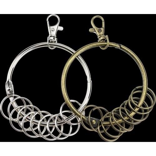 Keychain Keyring Clips Hook Clasps Large Keychain Split DIY Bronze Oversize New