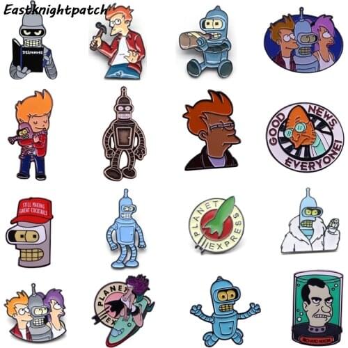 E3208 Future Movie Brooch Cartoon Enamel Pins For Women Men Backpack Pins Personality Kids Pin Charm Jewelry