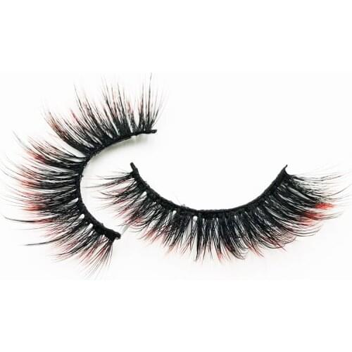 Flash girl newest E04 19 Styles 1 pairs colorful luxury 3D Mink Eyelash custom Private Label