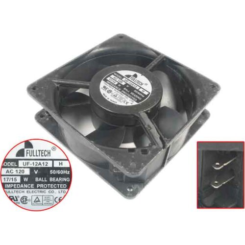FULLTECH UF-12A12 H AC 120V 17W 120x120x38mm Cooling Square Fan