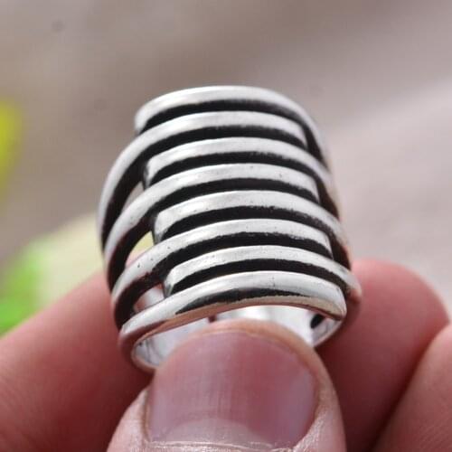 100% 925 Sterling Silver Personality Multi Level Unisex Ring Wholesale Jewelry For Women Men Gift Never Fade
