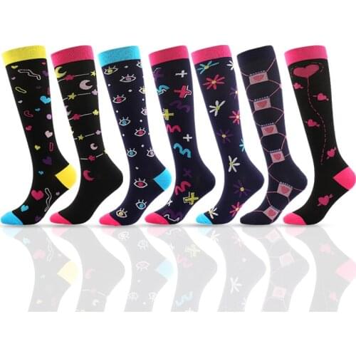 Unisex Compression Stockings New Fitness Outdoor Sports Socks Relieve Pain Cycling Socks Varicose Socks