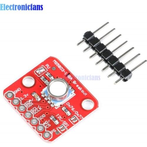 GY-MS5803-14BA MS5803 14BA High Precision Fluid Liquid Gas Voltage Sensor Module Waterproof I2C/SPI Pressure Sensor 1.8 to 3.6V