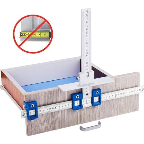 Drill Guide Sleeve Cabinet Hardware Jig Drawer Pull Wood Drilling Dowelling Hole Jig Furniture Punching Tool True Position Tools