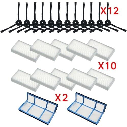 Primary dust Filter side brush Efficient Hepa Filter for ilife v5 v5s V3 V3s v5pro V50 V55 x5 v5s pro robot vacuum cleaner Parts