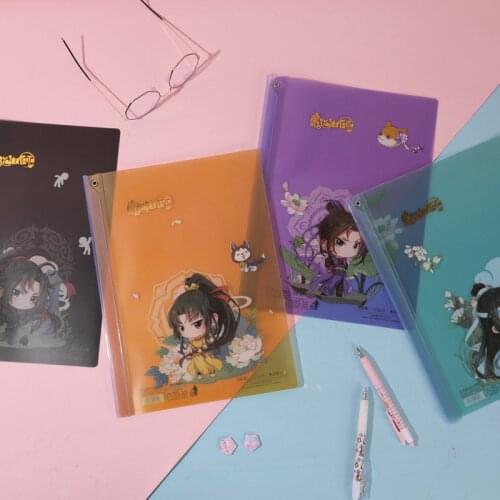 1Pc Anime Mo Dao Zu Shi A4 Folder Wei Wuxian, Lan Wangji Cartoon Figure Office Folders Gift Stationery