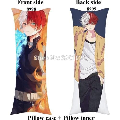 Cartoon Anime My Hero Academia hugging pillow Bakugo Katsuki Todoroki Shoto home boy body long Pillow with inner gift