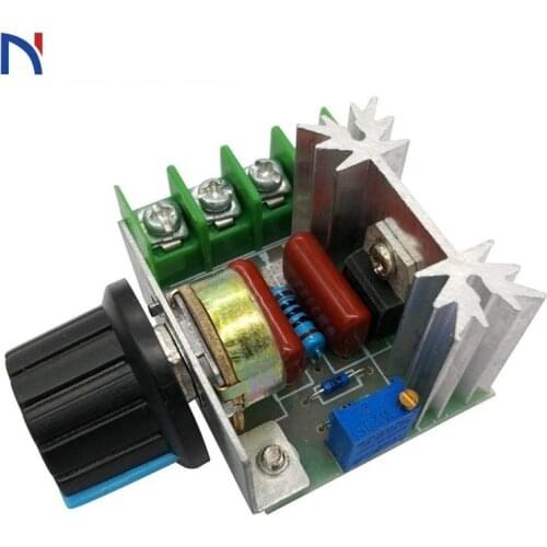 PWM AC Motor Speed Control Controller 2000W(max) SCR Voltage Regulator Adjustable 50-220V 25A LED Dimmers Motor Speed Controller