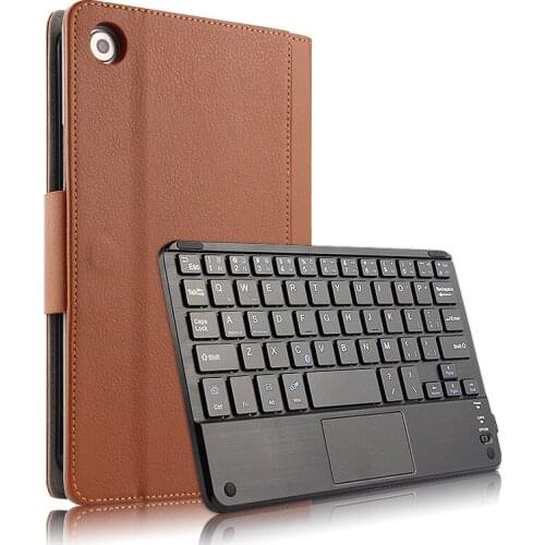 Skin For Huawei MediaPad M5 8.4 inch Case Stand Cover Bluetooth keyboard Retro PU Leather Tablet Protective Shell Funda+pen