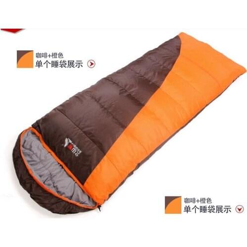 3 Season Sleeping Bag 230*80CM Camping Sleeping Bag (2 pieces/lot) Color Can Choose Free shipping
