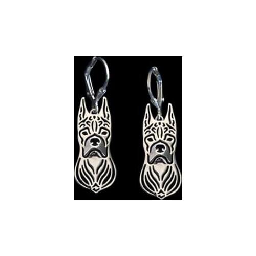 Unique Handmade Hollow Boxer Earrings Pet Lovers Gifts Idea