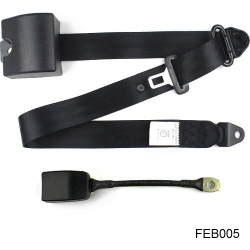 FEB005 Universal Retractable Seatbelt Three Point Car Automatically Locking Seat Safety Belt For Car Black Color