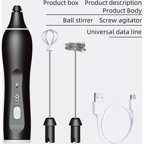 1pc 3-Speed Milk Drink Coffee Whisk Mixer Stainless Steel Electric Egg Beater Frother Handle Stirrer Kitchen Egg Tools Gadget