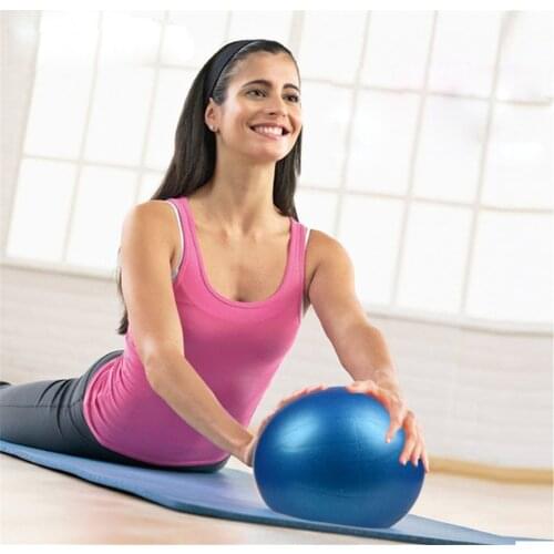 25 CM Diameter Explosion-Proof Yoga Fitness Exercise Gymnastics Pilates Balance Ball Anti-Pressure Gym Home Training Yoga Ball