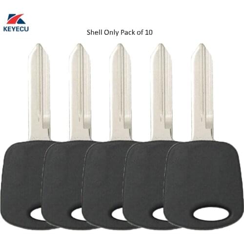 KEYECU 10X Replacement H72 Transponder Key Shell for Ford Lincon Mercury Mazda