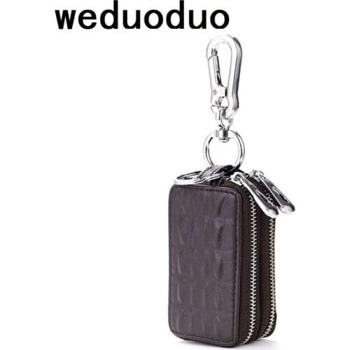 Women And Men High Quality Key Wallets Fashion Car Key Home Key Bags Genuine Leather Hang On The Waist Safety Hardwear Durable