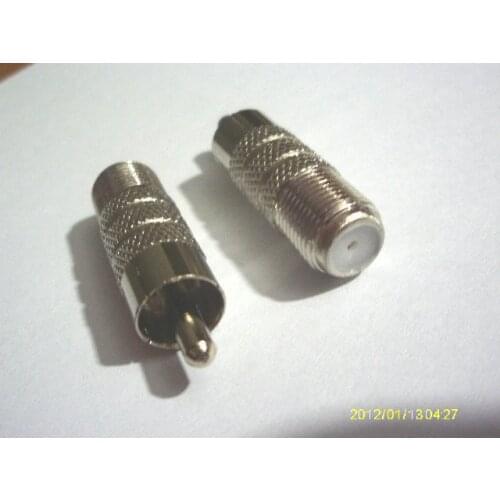 1000 pcs RCA Male Plug to F Female Coax Jack Adapter Cable Coupler New