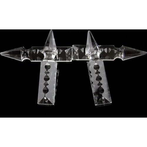 20pcs/Lot 76mm Crystal Chandelier Sword Pendant With One Hole Crystal Chandelier Pendant For DIY Wedding Strand