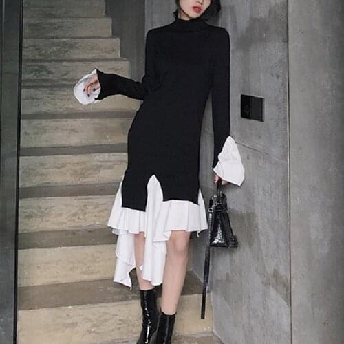 Модные вязаные платья Alien Kitty China At AliExpress