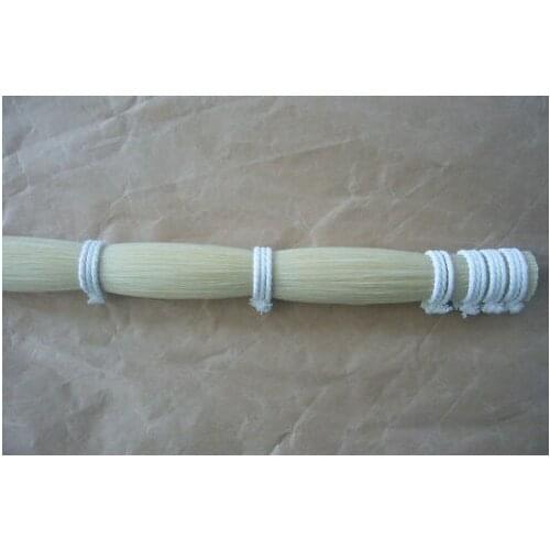 White horseshoers wool natural white wool ponytail bow wool , string bow musical instrument bow wool