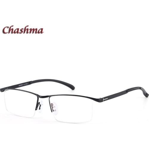 Chashma Gold Frame Gentlemen Eyeglasses Men Optical Eyewear Brand Design Alloy Titanium Prescription Glasses Blue Light Glasses