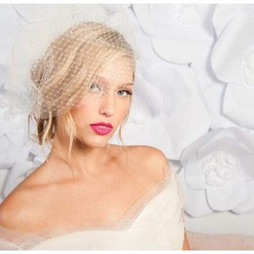 Double layered birdcage veil 11 inch - ready to ship