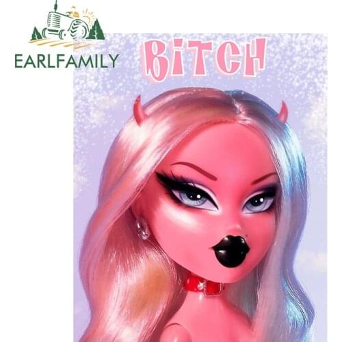 EARLFAMILY 13cm x 10.5cm for Bitch Devil Car Sticker Auto Decal DIY Occlusion Scratch Waterproof Window VAN SUV Decoration