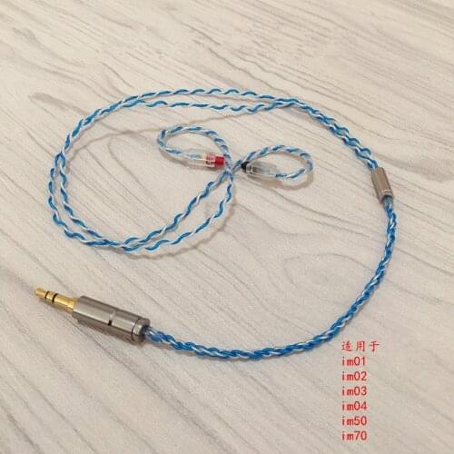 Diy earphone cable for mmcx pin ue900 se535 se215 IM50 IM70 IE80 0.75MM 0.78MM ue18 w4r JH1964 pin short cable 45cm