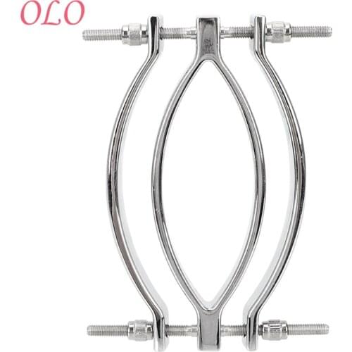 OLO Stainless Steel Labia Clip Clitoris Clamps Adult Games Sex Toys For Women Clitoris Stimulator Teasing G-spot Massage