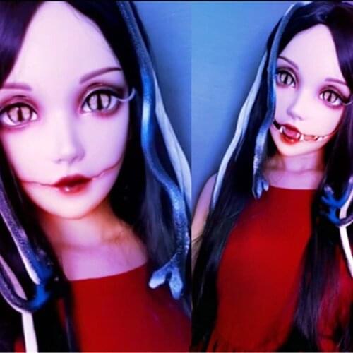 KnowU Kigurumi Permanent Makeup Anime FemaleMask Crossdresser Cosplay Crossplay Resin Headgear BJD
