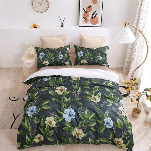 Printed Family Bedroom Duvet Cover Set(including Pillowcase) Single/double/double Bed 2 / 3PS Bedroom Bed Set Queen Size