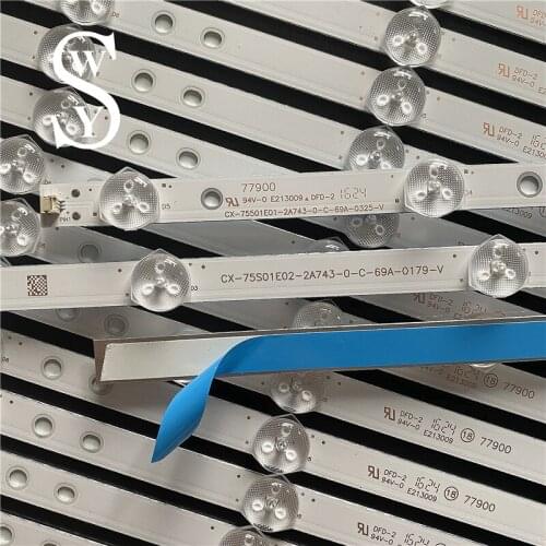 Sony LED lighting set 750TV07 750TV08 V1 for KDL-75W850C 28 strips CX-75S01E02-2A752-0-V-4CM CX-75S01E01-2A752-0-V-4CL