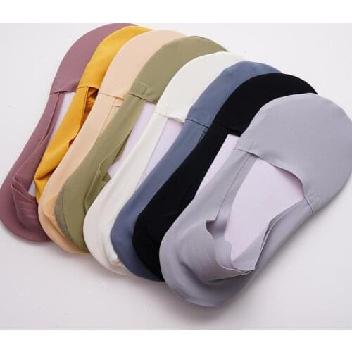 1 Pair Summer Invisible Shallow Socks Silicone Non-slip Socks Ultra-thin Breathable Women Socks Comfortable Cotton Bottom Sox