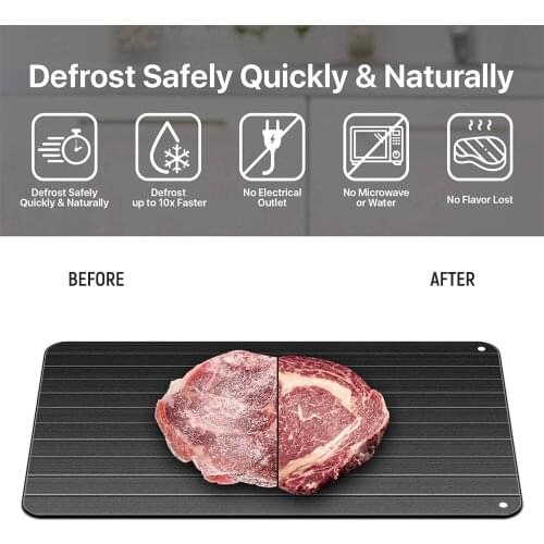 Fast Defrosting Tray For Frozen Food Quick Thaw Plate Meat Fruit Fish Sea Food Thaw Board Kitchen Gadget Tool