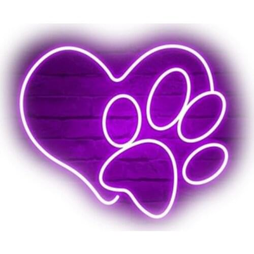 Neon Signs Pow Love Real Glass Neon Light Sign Aesthetic Room Decor Wall Signs Neon Words for Wall Room Studio Anime Room Decor