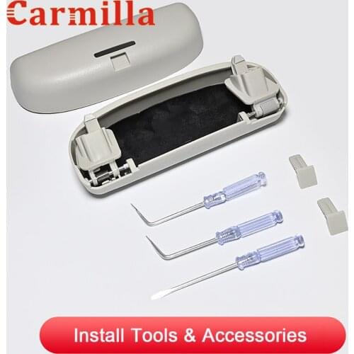 Upgrade Car Sunglasses Holder for Volkswagen VW Golf 7 Golf 7.5 MK7 MK7.5 2012 - 2021 Sun Glasses Storage Box Case Accessories