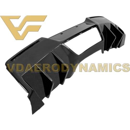 Suitable For 14-19 Chevy Corvette C7 VAD-RK Carbon Fiber Rear Lip Diffuser