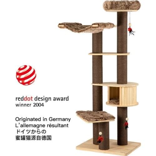 Cat Climbing Frame, Cat Litter, Cat Tree, One Cat Frame, Pine Solid Wood, Strong And Wear-resistant