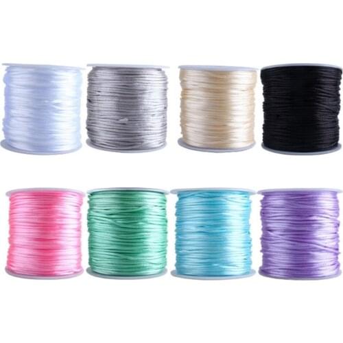 60m/Roll 1.5mm DIY Cord for Baby Teething Pacifier Chain Clip Thread Necklace Jewelry Making Rope