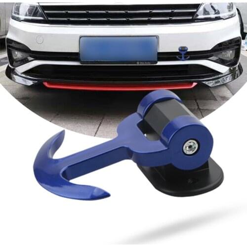 Car Modification Universal Tow Hook Paste-free Perforated T-shaped Tow Hook Car Exterior Decoration 5 Colors