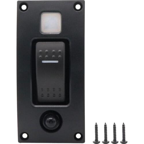 Waterproof Auto Boat Marine LED Curved Rocker Switch Panel Circuit Breakers