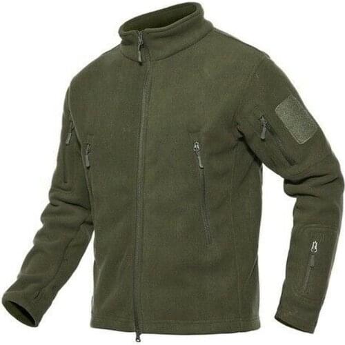 Winter Fleece Jacket Men Thicken Army Jacket Pockets Tactical Windbreaker Coats Sweatshirt Mens Clothing Outwear